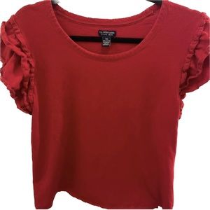 Red U.S. Polo Assn top